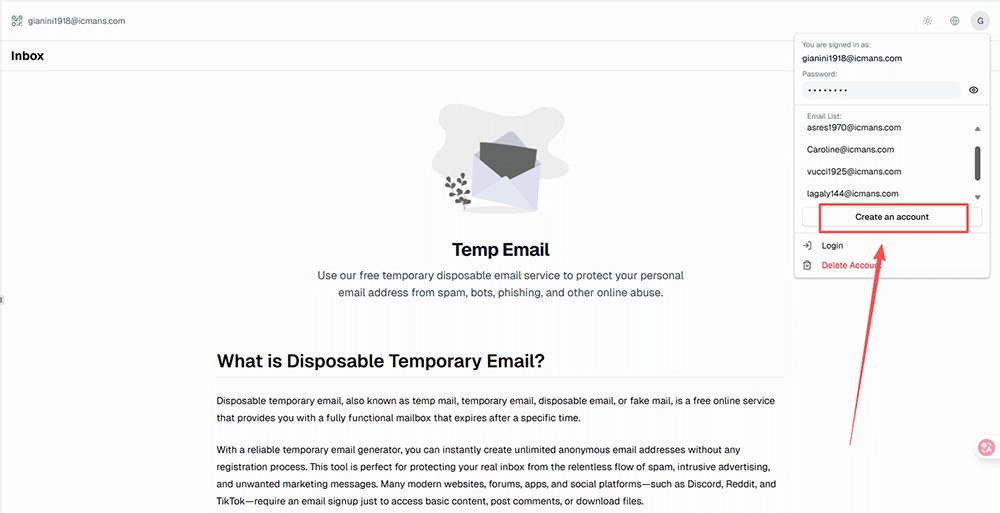 Generate multiple disposable addresses instead of temporary email forwarding