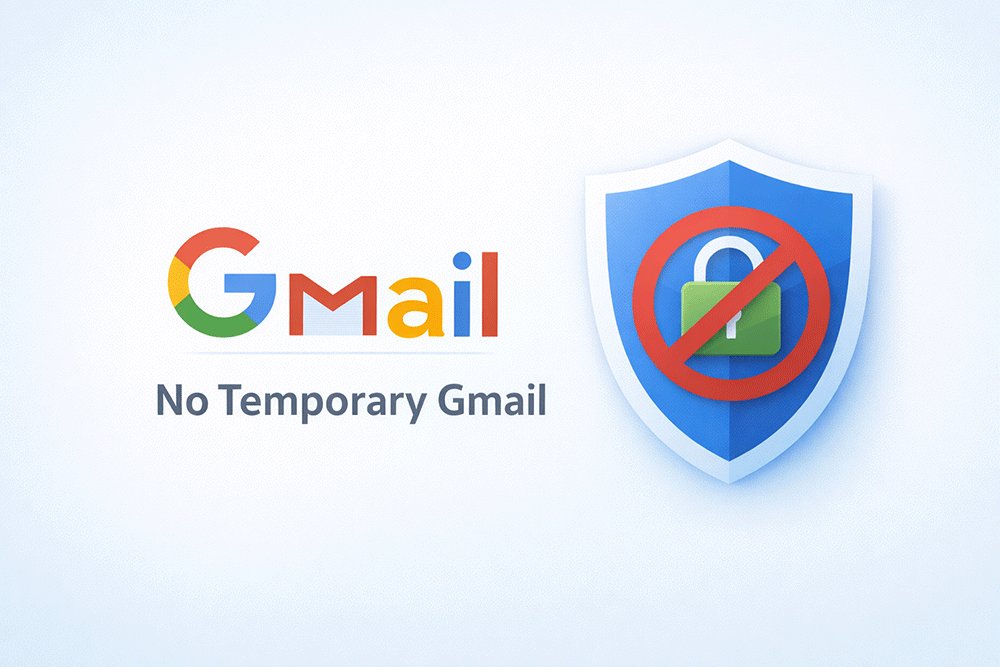 There is no Temp Mail Gmail
