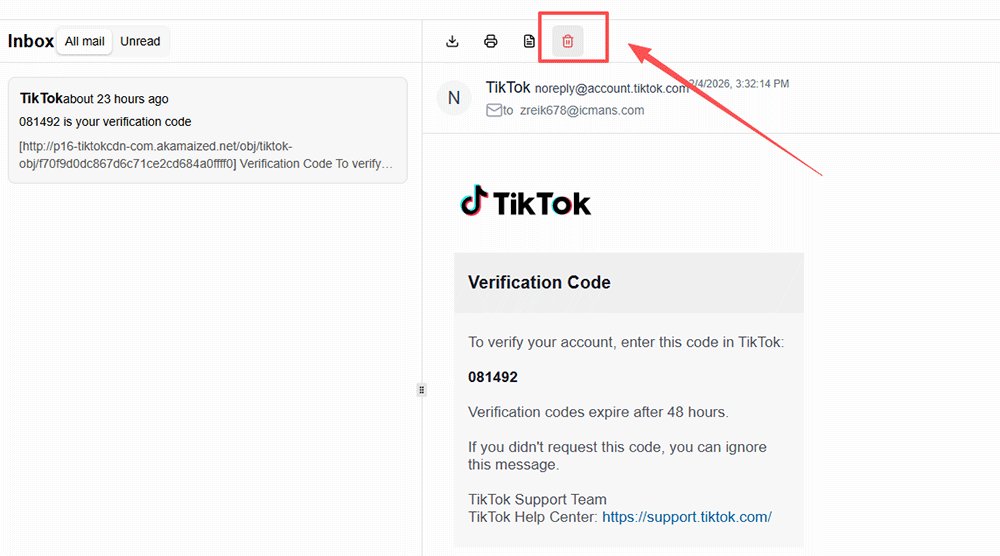 Dispose the Temp Mail After Use