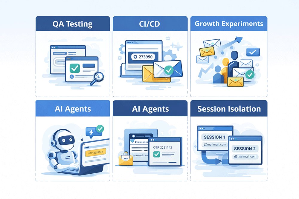Temp mail api use cases in qa automation and ai workflows