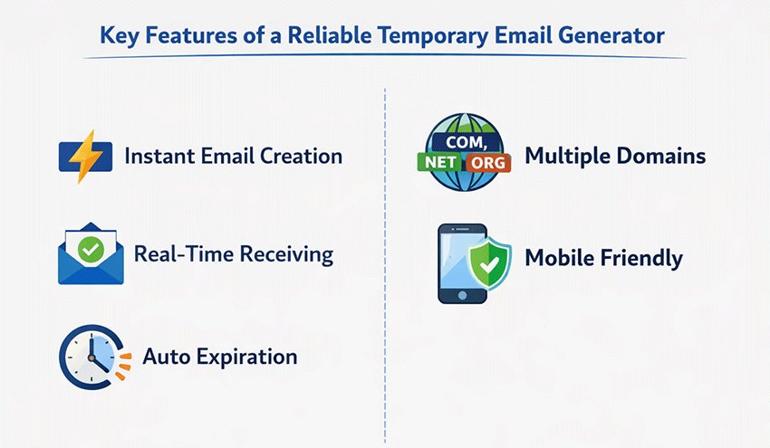 Key Features of a Reliable Temporary Email Generator