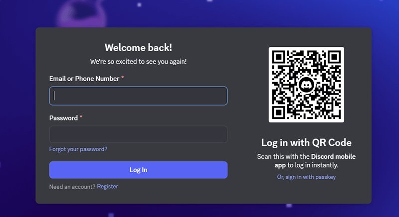 User registering a new Discord account or adding a temporary email using Temp Mail for Discord