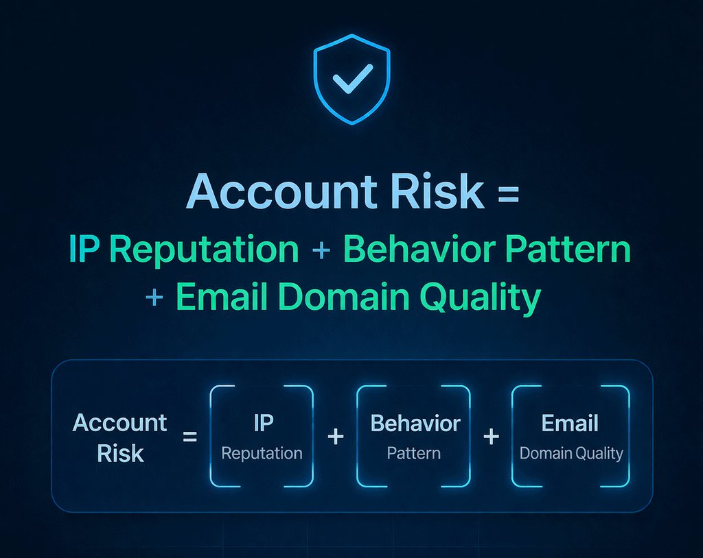 discord reddit account risk factors ip behavior email domain