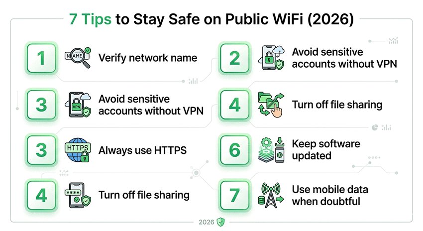 7 tips to stay safe on public wifi 2026