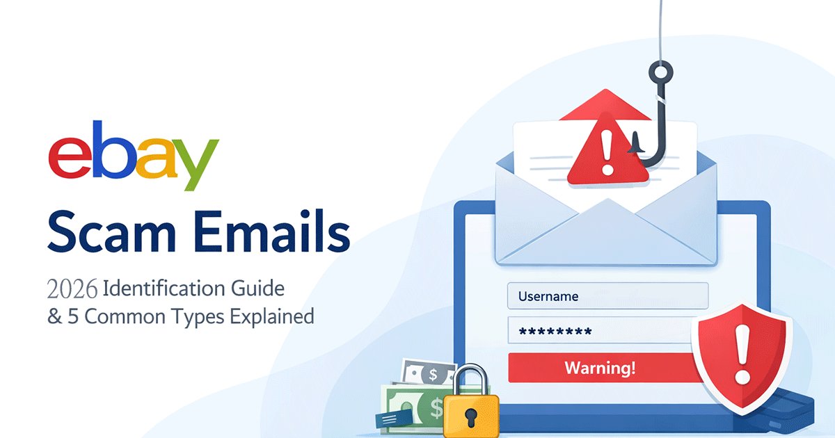 eBay Scam Emails: 2026 Identification Guide + 5 Common Scam Types Explained