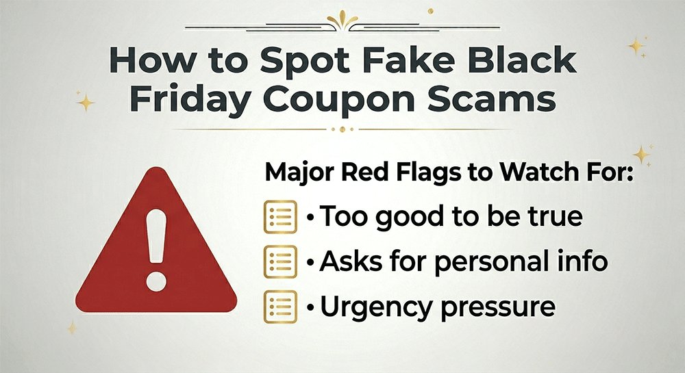 Common red flags of fake Black Friday coupon codes