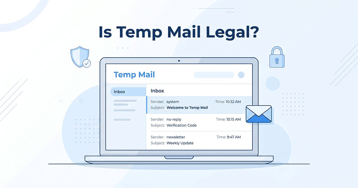Is Temp Mail Legal in 2026? Laws, Risks & What You Can Safely Do