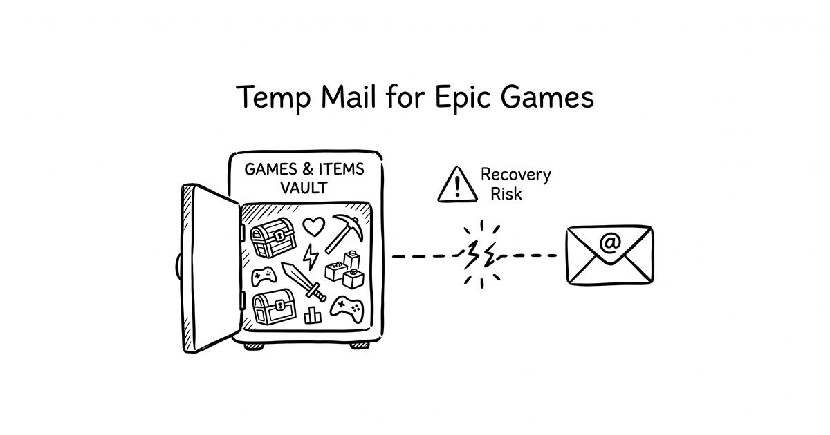 Temp Mail for Epic Games: Safe for Sign-Up, Risky for Long-Term Use