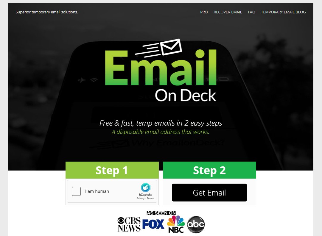 หน้าแรกของ EmailOnDeck