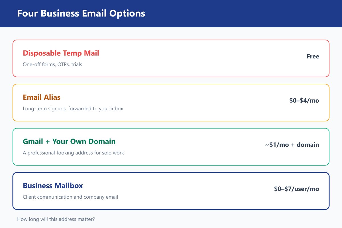 Business Temp Mail vs Business Email